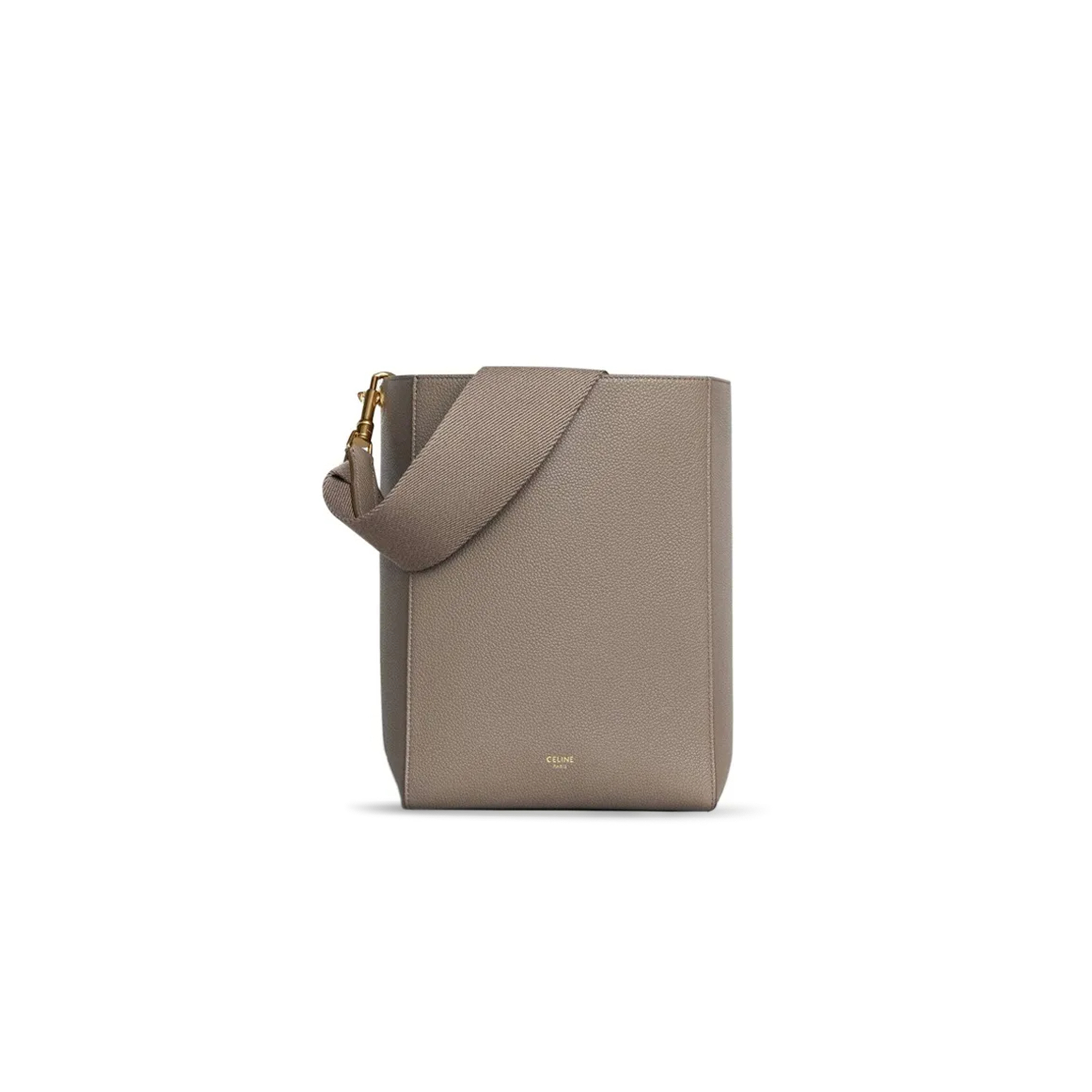 CELINE SMALL BUCKET BAG IN SANGLE SEAU PEBBLED CALFSKIN 189303AH4.18TP (25*18*12cm)